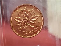 Certified 1 Cent 1949 Red