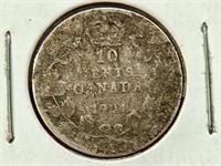 1904 Canada 10 Cent Coin G-04