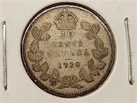 1920 Canada 10 Cent Coin G-04