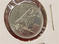 1998 W Canada 10 Cent Coin MS-62