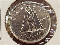 1997 Canada 10 Cent Coin MS-62