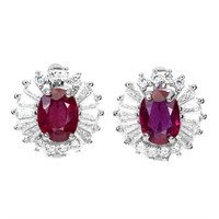 Natural Stunning  Ruby  Earrings