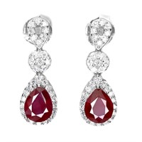 Natural Stunning  Ruby Earrings