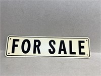 Metal for sale sign, new old stock