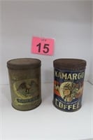 Vintage Coffee Cans - Kamargo & Eagle