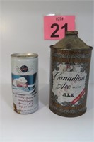 Vintage Canadian Ale & Syracuse Schlitz Cans