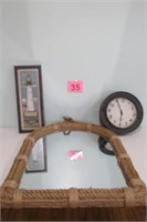 Nautical Theme Mirror, Clock & Wall Hanging