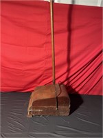 Antique wooden sweeper