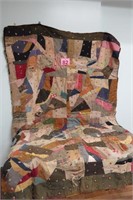 Antique Knotted Quilt - Some Damage 52"x84"