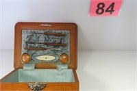 Antique Manicure Set in Wood Box