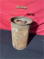 Antique, metal bucket