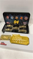 Racing Champions 50th Anniversary 24 K Gold Set