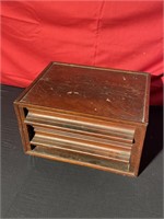 Wooden storage case