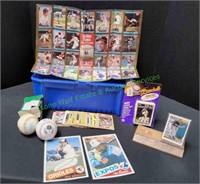 Small Toolbox w/ Baseball Cards & More
