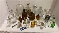 Vintage Whiskey, & other bottles, flasks & more.