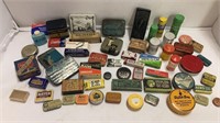 Large Lot 50+ Vintage advertising tins