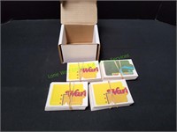 (4) Warren Spahn Pizze Puzzle Card Sets