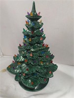 Ceramic Christmas tree 19" T W/ lighted base
