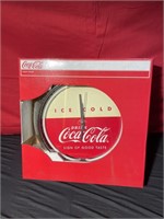 Coca-Cola neon clock in box