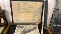 Lot Conrail Railroad Maps and PRR print
