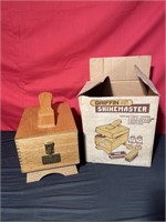 Wooden shoeshine kit