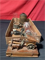 Bull wagon and miscellaneous collectibles