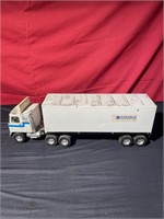 Durable corporation semi advertising truck
