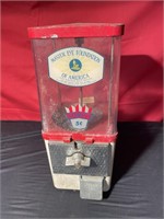 Vintage five cent vending machine
