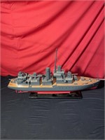 Large wooden ship model