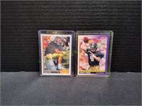 2 Brett Favre Rookie Football Trading Cards