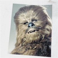 Signed Wookie Peter Mayhew Star Wars Photo
