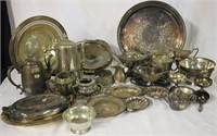 Large Silver-Plate Collection