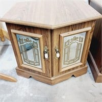 End Table or Bedside Table with Cupboard