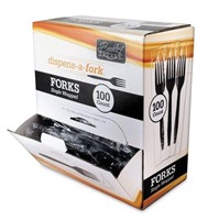 100 CT DISPENSE A FORK- SINGLE WRAPPED FORKS