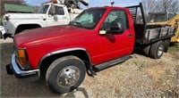 1993 GMC DUALLY 2WD FLATBED TRUCK