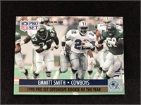 Emmitt Smith 1990 ProSet Rookie of The Year Card