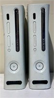 (2) XBOX 360 Gaming Console Untested Parts Repair