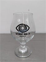 NEW RORSCHACH BREWING CO. STEMMED BEER GLASS