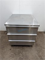 STAINLESS STEEL 3 DRAWER CABINET ON WHEELS
