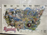 1987 MLB Baseball Teams on US Map