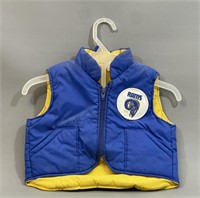 *Vtg. Sears NFL Rams KIDS Vest Jacket Size S (2-3)