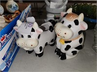 Cow Sugar & Creamer containers