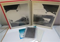 Album of Train Depot Photographs & Negatives Lot