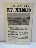 Vintage Muskoka Broadside Cruise Ship Poster OLD