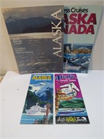 1960-70's Alaska Cruise Brochures Booklets