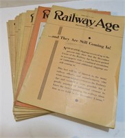 1933-34 Lot 10 Railway Age Train Magazines OLD