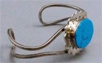 Sterling Silver & Turquoise Bracelet