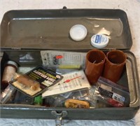 Metal Tackle Box with Large Treble Hooks
