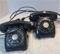 2 Vintage Rotary Telephones