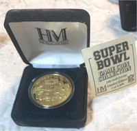 Highland Mint Super Bowl XXIV 24K Overlay Coin
